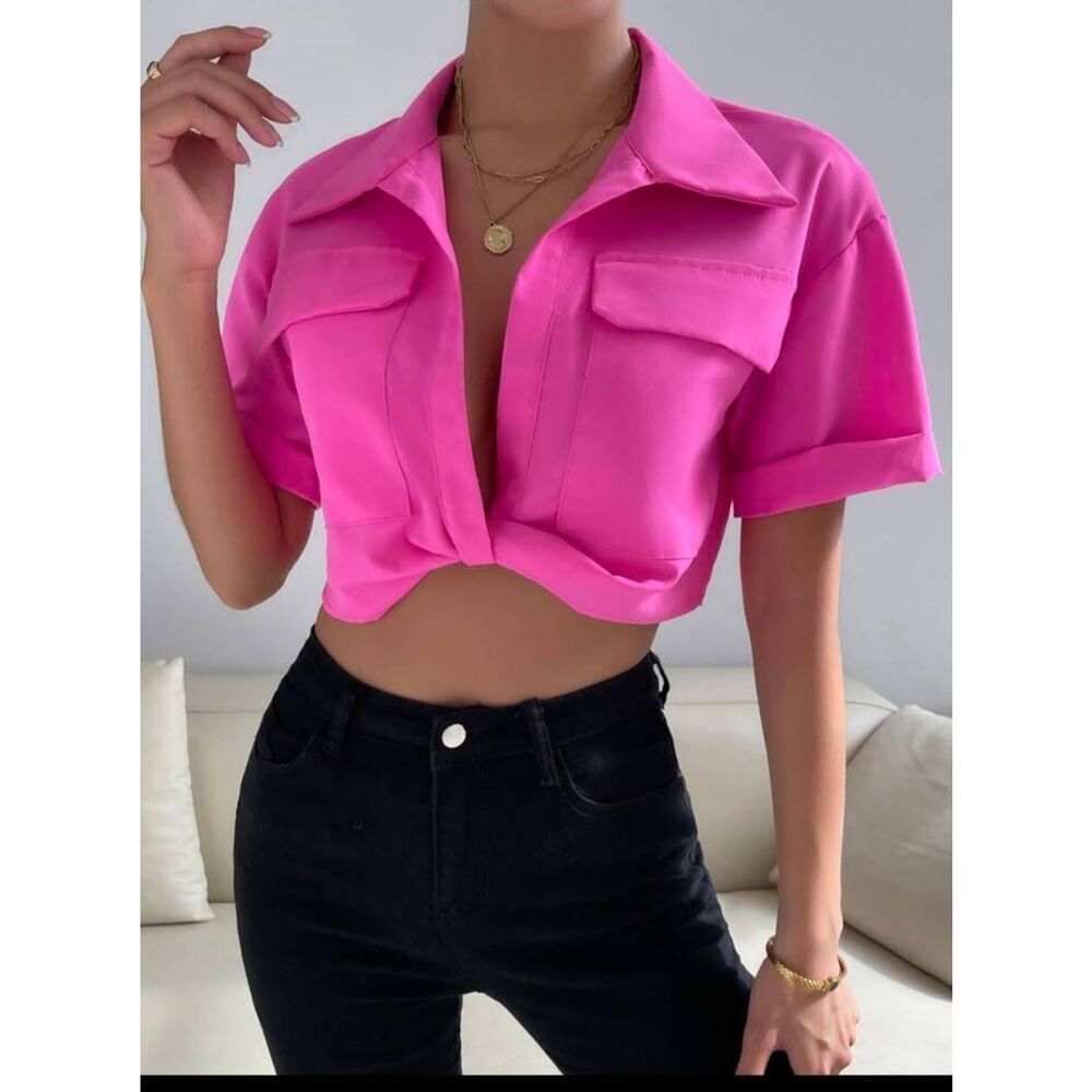 Shein Twisted Crop Top